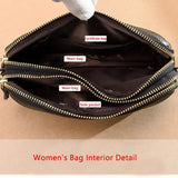 100% Leather Women Shoulder bags Cowhide Women Handbags High Female Wallet Women