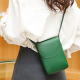 100% Leather Women's Casual Phone Bag Ladies Messenger Bag