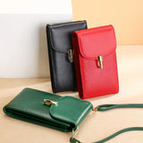 100% Leather Women's Crossbody Messenger Bag Multi-functional Handbag
