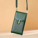 100% Leather Women's Crossbody Messenger Bag Multi-functional Handbag