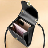 100% Leather Women's Crossbody Messenger Bag Multi-functional Handbag
