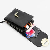 Women's Leather Crossbody Messenger Bag Multi-functional Shoulder Bag