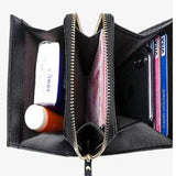 Women's Leather Crossbody Messenger Bag Multi-functional Shoulder Bag