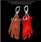 Genuine Crocodile Skin Key Holder Wallet with Stainless Steel Buckle