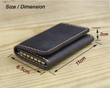 Vintage Leather Key Holder Key Wallet Men Women Key Organizer Pouch