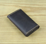 Vintage Leather Key Holder Key Wallet Men Women Key Organizer Pouch