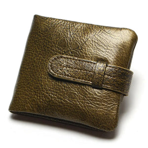 Vintage Casual Cowhide Lady Wallet Coin Pocket Zipper