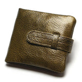 Vintage Casual Cowhide Lady Wallet Coin Pocket Zipper