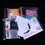 100 Pcs Mini Zip Lock Bags PE Plastic Packaging Bags