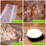 100 Pcs Mini Zip Lock Bags PE Plastic Packaging Bags