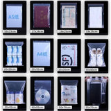 100 Pcs Mini Zip Lock Bags PE Plastic Packaging Bags