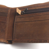 Crocodile Embossed Leather Men Wallet Vintage Male Purse