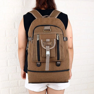 100L High Shoulder Bag Outdoor Sports Canvas Bag Mountaineering Work Bag