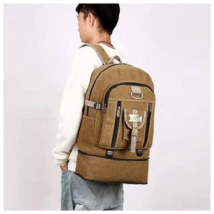 100L High Shoulder Bag Outdoor Sports Canvas Bag Mountaineering Work Bag