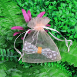 100 Sheer Organza Bags Drawstring Pouch for Jewelry Wedding Favor Party Candy