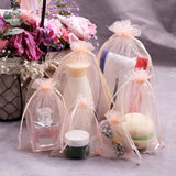 100 Sheer Organza Bags Drawstring Pouch for Jewelry Wedding Favor Party Candy