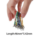 100Pcs Lanyard Cord Lobster Clasp Christmas Bell Keychain Hooks