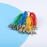 100Pcs Lanyard Cord Lobster Clasp Christmas Bell Keychain Hooks