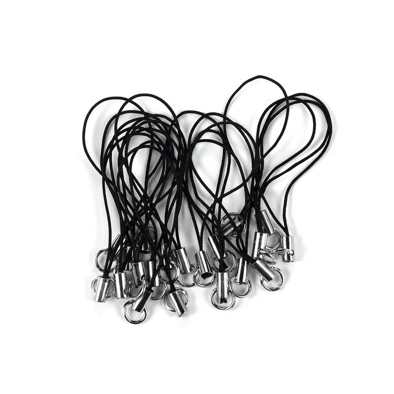 100Pcs Lanyard Cord Lobster Clasp Christmas Bell Keychain Hooks