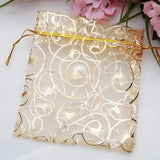 100Pcs/lot Organza Drawstring Gift Bag Jewelry Packaging Bags