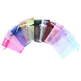 100Pcs Jewelry Tulle Drawstring Bag Wedding Gift Organza Bag