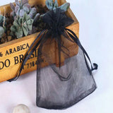 100Pcs Jewelry Tulle Drawstring Bag Wedding Gift Organza Bag