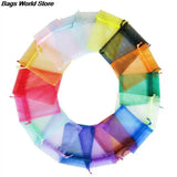 100Pcs Organza Bag Jewelry Gift Pouch Wedding Party Favor Drawstring Bag