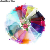 100Pcs Organza Bag Jewelry Gift Pouch Wedding Party Favor Drawstring Bag