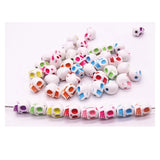 100pcs 10*13mm Skull Beads Acrylic Mixed Colors Jewelry Making DIY Bracelet