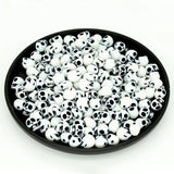 100pcs Bag Small Skull Bone Halloween Props 10mm Ghost DIY Jewelry Acrylic Beads