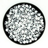 100pcs Bag Small Skull Bone Halloween Props 10mm Ghost DIY Jewelry Acrylic Beads