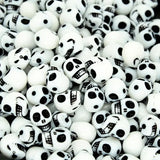 100pcs Bag Small Skull Bone Halloween Props 10mm Ghost DIY Jewelry Acrylic Beads