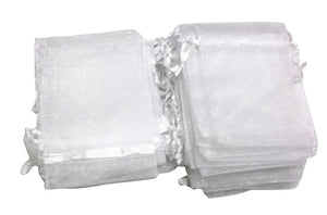 100pcs/lot 10x13cm Jewelry Packaging Christmas Gift Bags Drawstring Organza