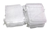 100pcs 10x13cm Jewelry Drawstring Organza Bags Wedding Pouches