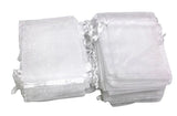 100pcs 10x13cm Jewelry Drawstring Organza Bags Wedding Pouches
