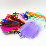 100pcs Organza Bags 9x12cm Jewelry Candy Packaging Bags