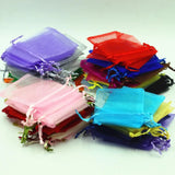 100pcs Organza Bags 9x12cm Jewelry Candy Packaging Bags
