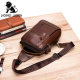 Men Leather Chest Bag Messenger Bag