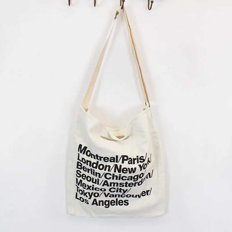 Hot Female Canvas Shoulder Bag Casual Messenger Denim Bag