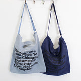 Hot Female Canvas Shoulder Bag Casual Messenger Denim Bag