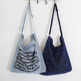 Hot Female Canvas Shoulder Bag Casual Messenger Denim Bag