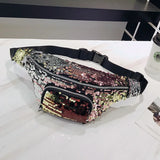 Hot Lady Casual Sequins Messenger Bag Female Leisure Chest Bag