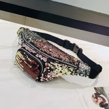 Hot Lady Casual Sequins Messenger Bag Female Leisure Chest Bag