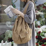 Female Canvas Travel Backpack Schoolbag