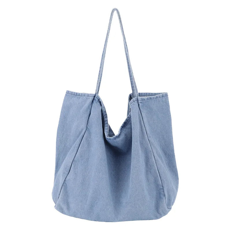 Hot Women Handbag Denim Tote Bag Lady Large Casual
