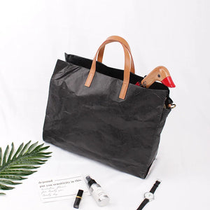 Retro Big Kraftpaper Large Tote Bag for Women