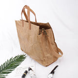 Retro Big Kraftpaper Large Tote Bag for Women