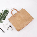 Retro Big Kraftpaper Large Tote Bag for Women