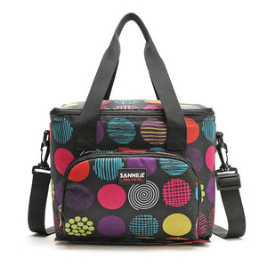 10L Cooler Bag Thermal Insulated Refrigerator Tote Lunch Box Zipper Picnic Bag