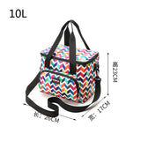 10L Cooler Bag Thermal Insulated Refrigerator Tote Lunch Box Zipper Picnic Bag
